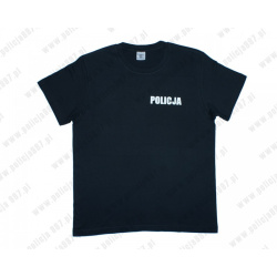 Koszulka T-shirt „POLICJA” – żółty napis FLEX | Policja997