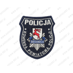 Emblemat KPP Brodnica Haftowany na Rzep | Policja997