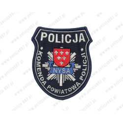 Emblemat KPP Nysa Haftowany na Rzep | Policja997