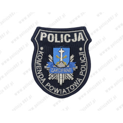 Emblemat KPP Zakopane Haftowany na Rzep | Policja997