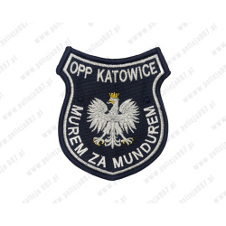 Emblemat OPP Katowice Murem za Mundurem Haftowany na Rzep | Policja997
