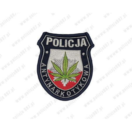Naszywka POLICJA antynarkotykowa – Haft na Rzep | Policja997