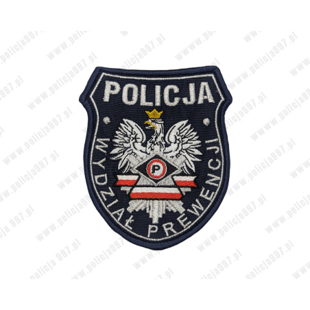 Naszywka wydział prewencji POLICJA – Haft na Rzep | Policja997