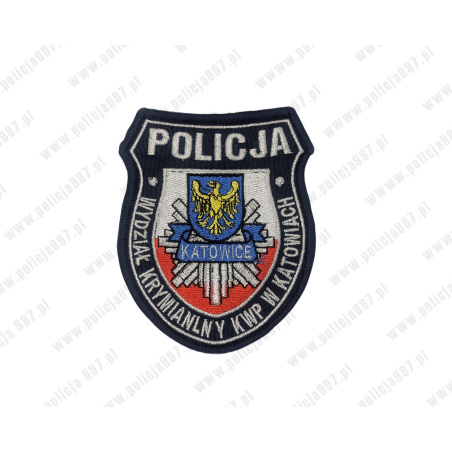 Naszywka KWP wydział kryminalny - Katowice ii – Haft | Policja997