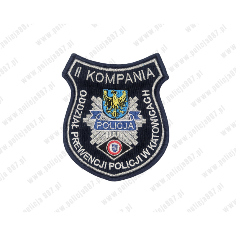 Emblemat II Kompania OPP Katowice Haftowany na Rzep | Policja997