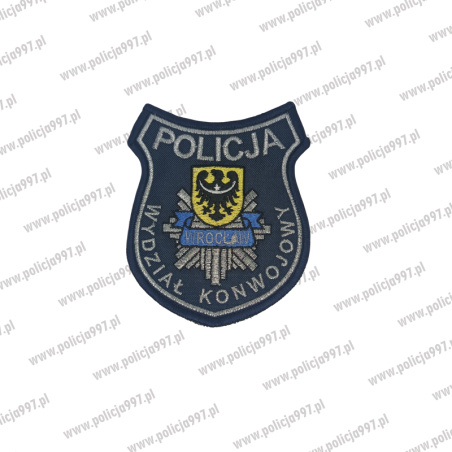 Naszywka POLICJA wydział konwojowy Wrocław – Haft | Policja997