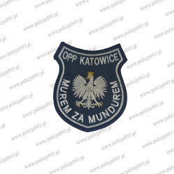 Emblemat OPP Katowice Murem za Mundurem Haftowany na Rzep | Policja997