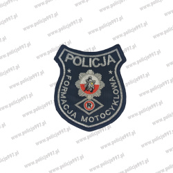 Emblemat Formacja Motocyklowa Haftowany na Rzep | Policja997