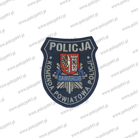 Naszywka komenda powiatowa policji Zawiercie – Haft | Policja997