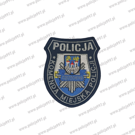 Naszywka komenda miejska policji Częstochowa – Haft | Policja997