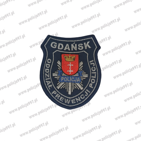 Naszywka oddział prewencji policji Gdańsk – Haft | Policja997