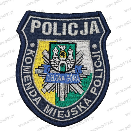 Naszywka komenda miejska policji Zielona GÓRA – Haft | Policja997