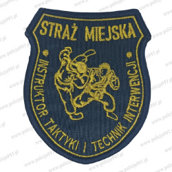 Emblemat Straż Miejska Instruktor Haftowany na Rzep | Policja997