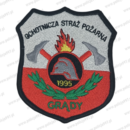Naszywka Ochotnicza Straż Pożarna OSP Grądy – Haft | Policja997