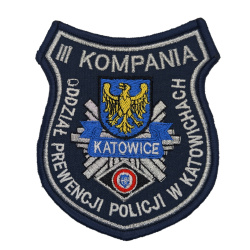Emblemat OPP III Kompania Katowice Haftowany na Rzep | Policja997