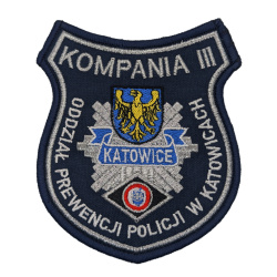 Emblemat OPP III Kompania Katowice Haftowany na Rzep | Policja997