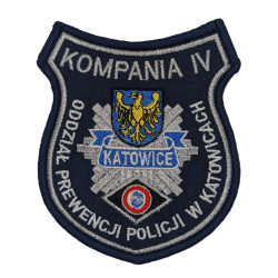 Emblemat OPP IV Kompania Katowice Haftowany na Rzep | Policja997
