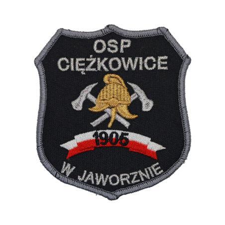 Emblemat OSP Jaworzno Ciężkowice Haftowany na Rzep | Policja997