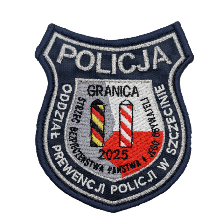 Naszywka POLICJA oddział prewencyjny w szczecinie granica 2025