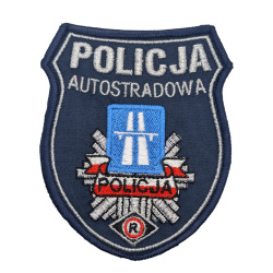 Emblemat Policja Autostradowa Haftowany na Rzep | Policja997
