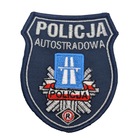 Naszywka POLICJA autostradowa – Haft na Rzep | Policja997