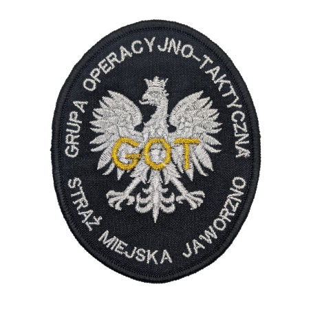 Emblemat Straż Miejska Jaworzno Grupa Operacyjno-Taktyczna Haftowany na Rzep | Policja997