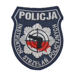 Emblemat Instruktor Strzelań Haftowany na Rzep | Policja997