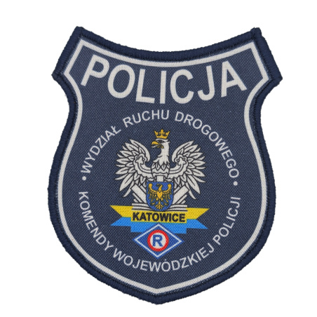 Emblemat Wydział ruchu Drogowego KWP Katowice Haftowany na Rzep | Policja997