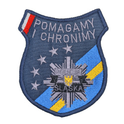 Emblemat Pomagamy i Chronimy Śląsk Haftowany na Rzep | Policja997