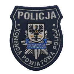 Emblemat KPP Oświęcim Haftowany na Rzep | Policja997