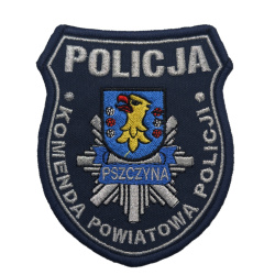 Emblemat KPP Pszczyna Haftowany na Rzep | Policja997