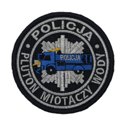 Emblemat Policja Pluton miotaczy wody Haftowany na Rzep | Policja997
