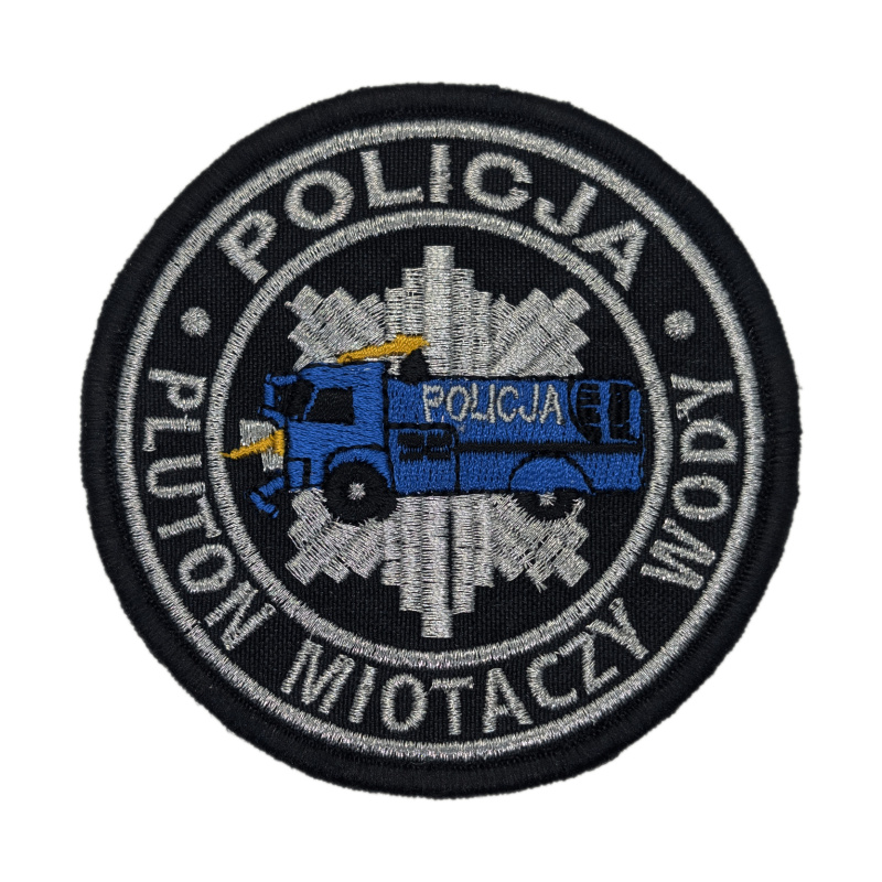 Emblemat Policja Pluton miotaczy wody Haftowany na Rzep | Policja997